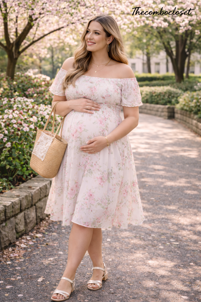 Plus Size Spring Pregnancy Outfits Ideas