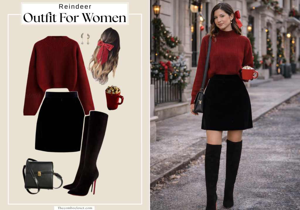 Reindeer-Inspired Holiday Look