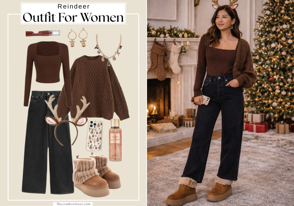  Cozy Reindeer-Inspired Casual Look