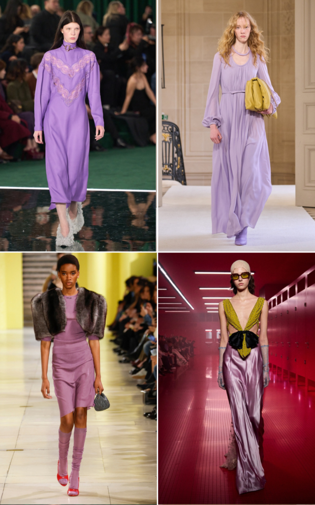 Soft Purples & Romantic Silhouettes for Winter Chic