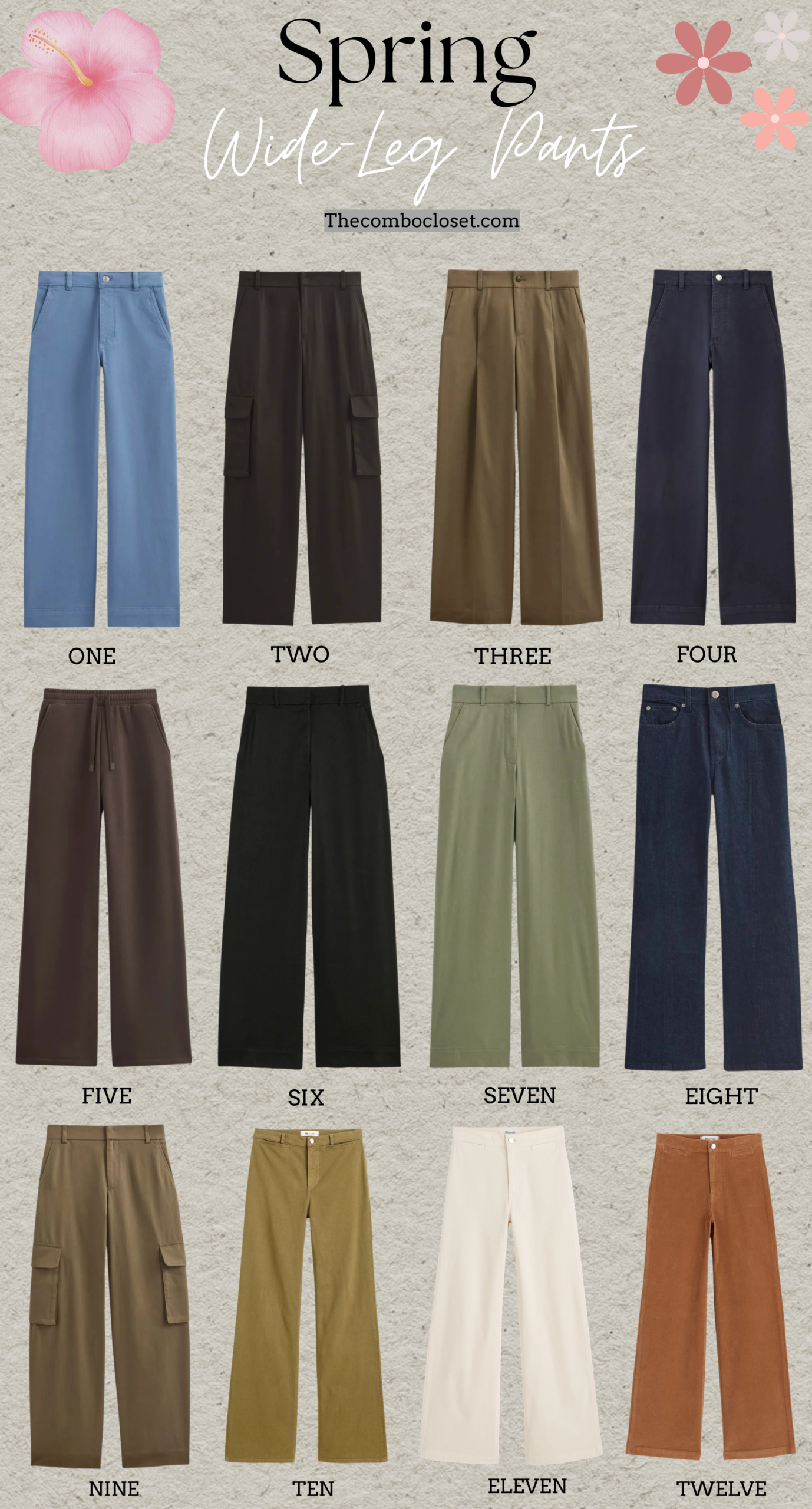 Spring Wide-Leg Pants Outfit Ideas