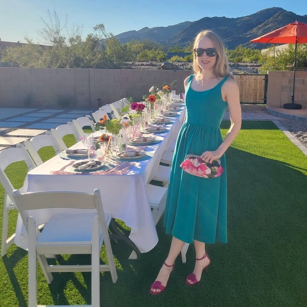 Midi Bridal Shower Guest Dress