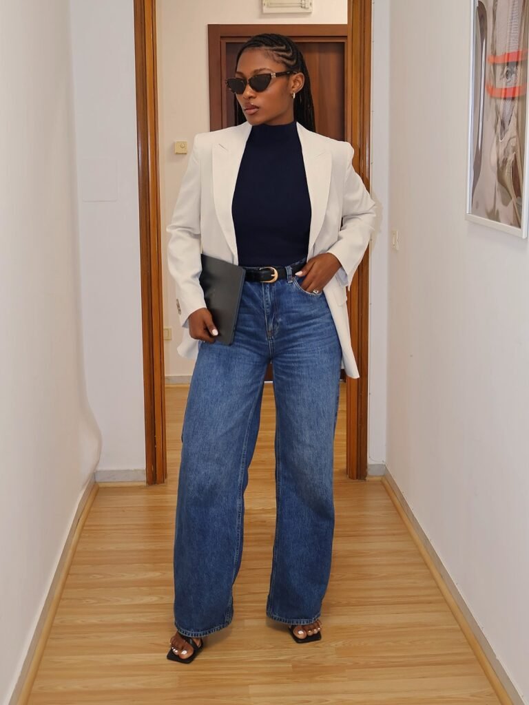 Smart-Casual Blazer Look for March Days