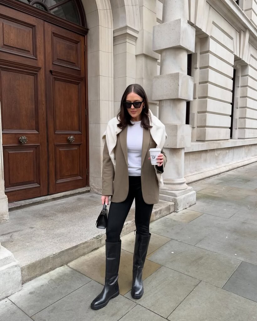 Knee High Boots Outfit Winter Ideas