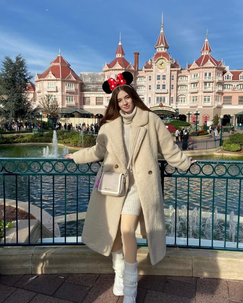 Festive Faux-Fur Layers with Mickey Holiday Charm