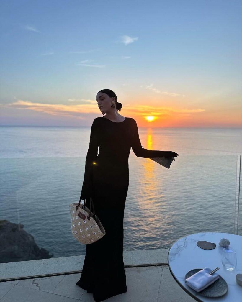 Spring Sleek Black Dress