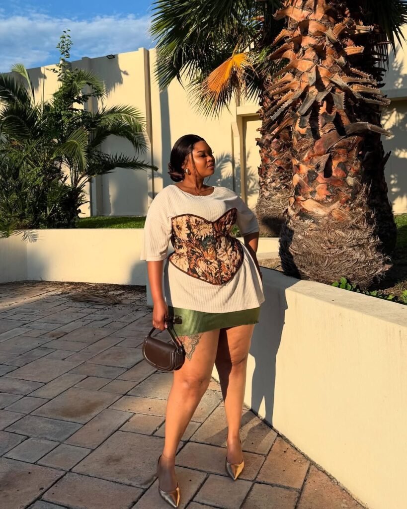 Corset Top with Mini Skirt