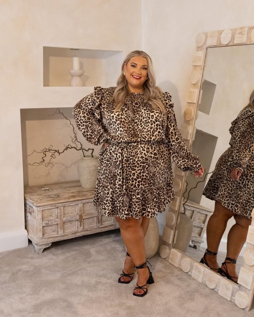 Leopard Ruffle Dress