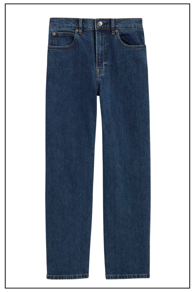 Straight Leg Cropped Jeans For Women