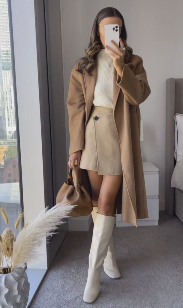 ivory boots Outfit Ideas