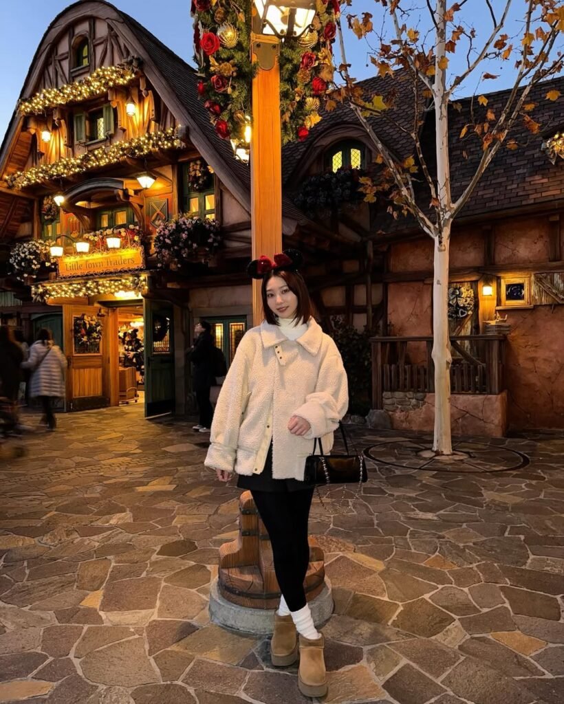 Cozy Neutral Layers for a Magical Winter Evening