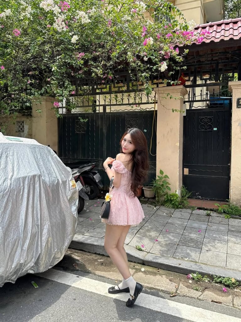 Mini Dress with Sweet Coquette Charm