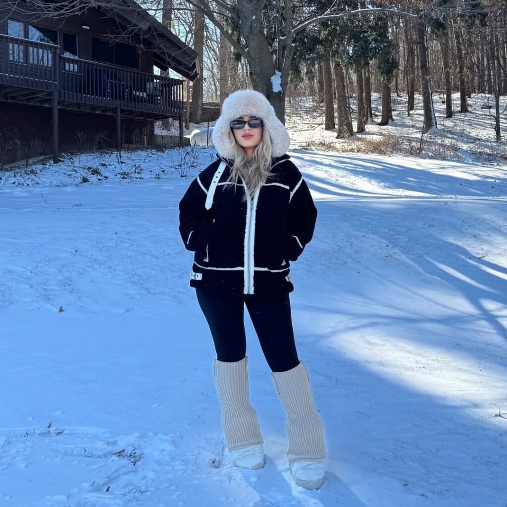 Chic Shearling Winter Outfit