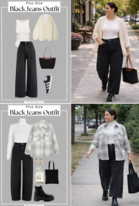Plus Size Black Jeans Outfit 2026