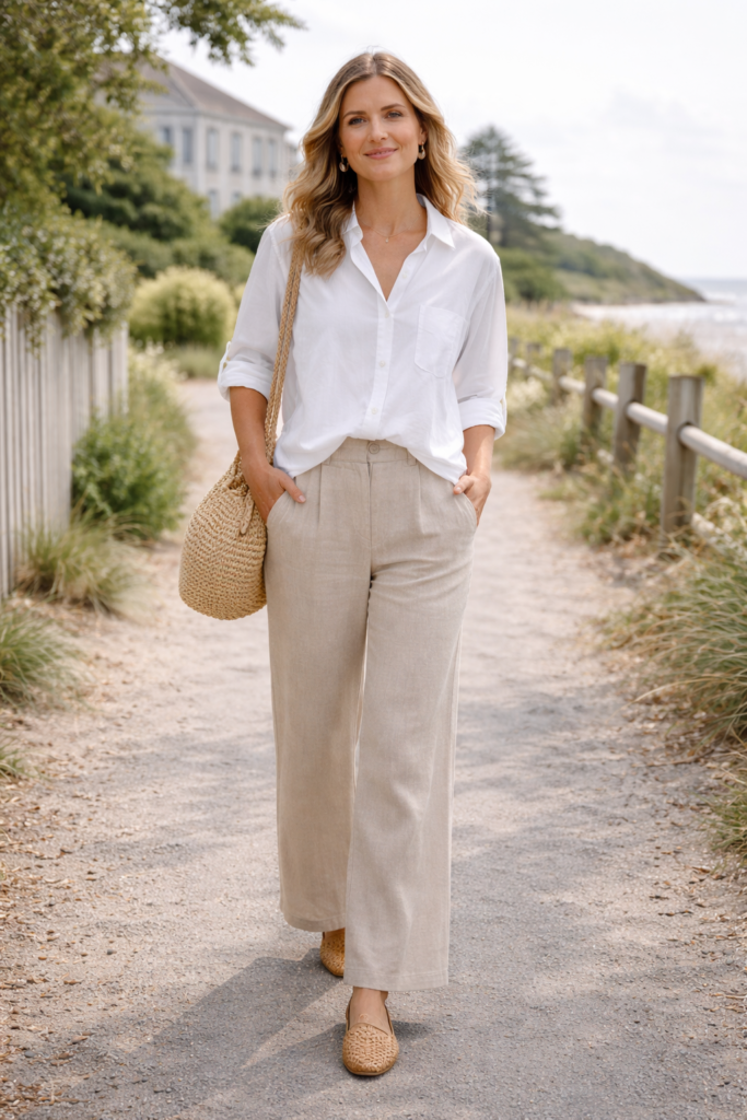 Summer Soft Linen Coastal Look