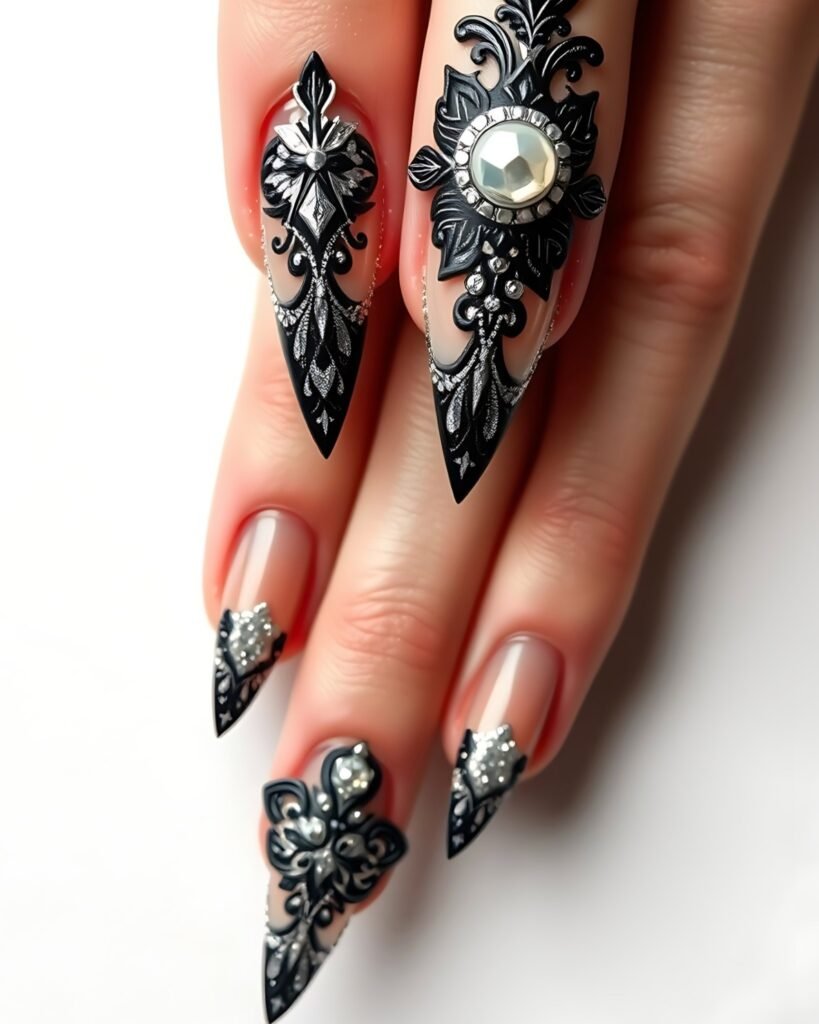 Trendy Stiletto Nail Designs