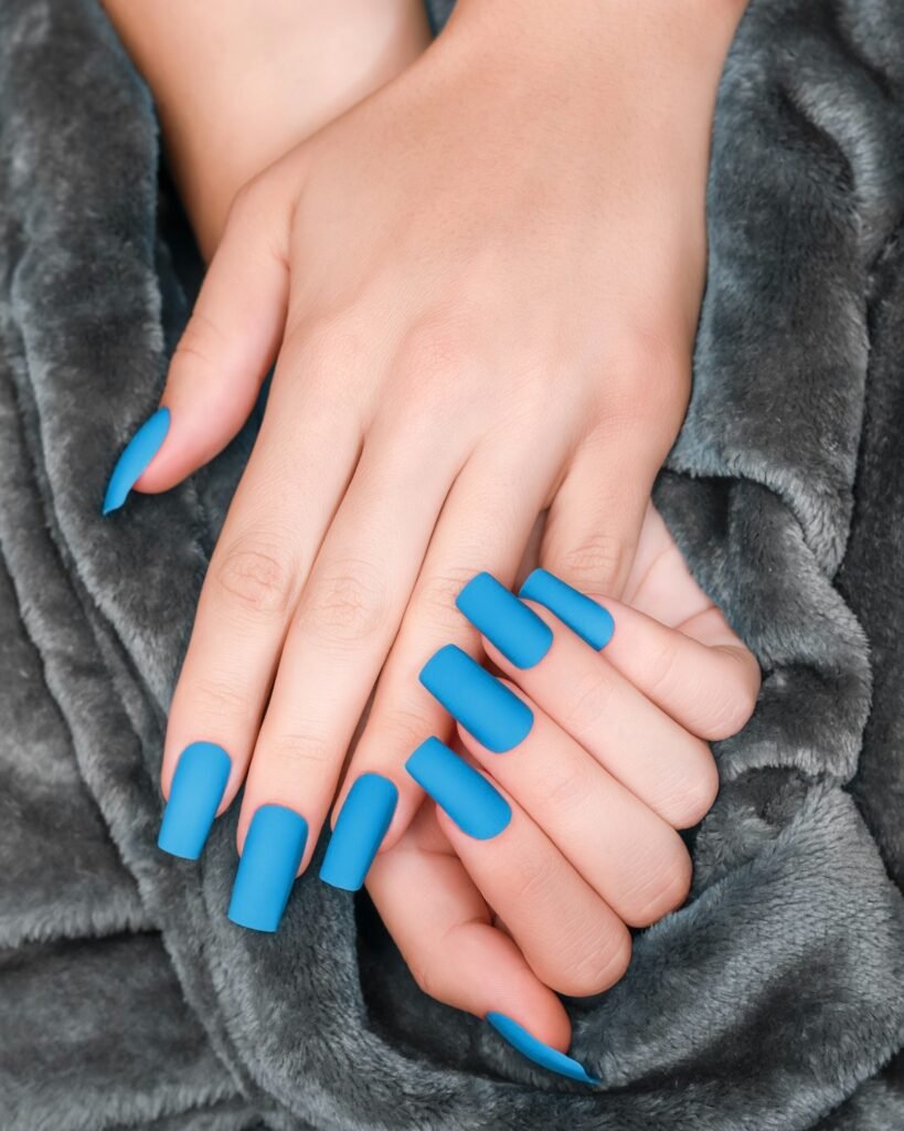 Ocean Blue Nails