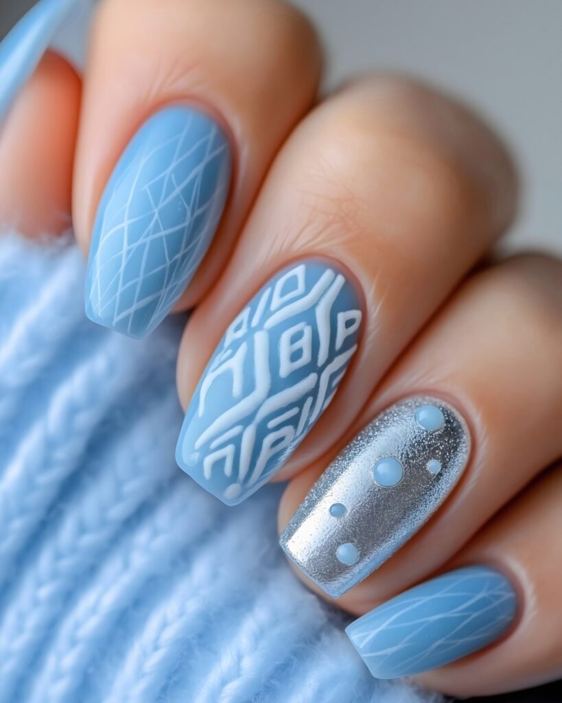 Gel Nail in Blue color