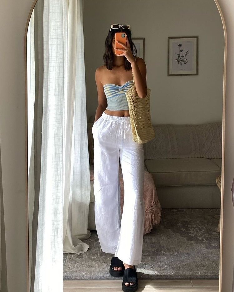 Women Linen Pants Outfits