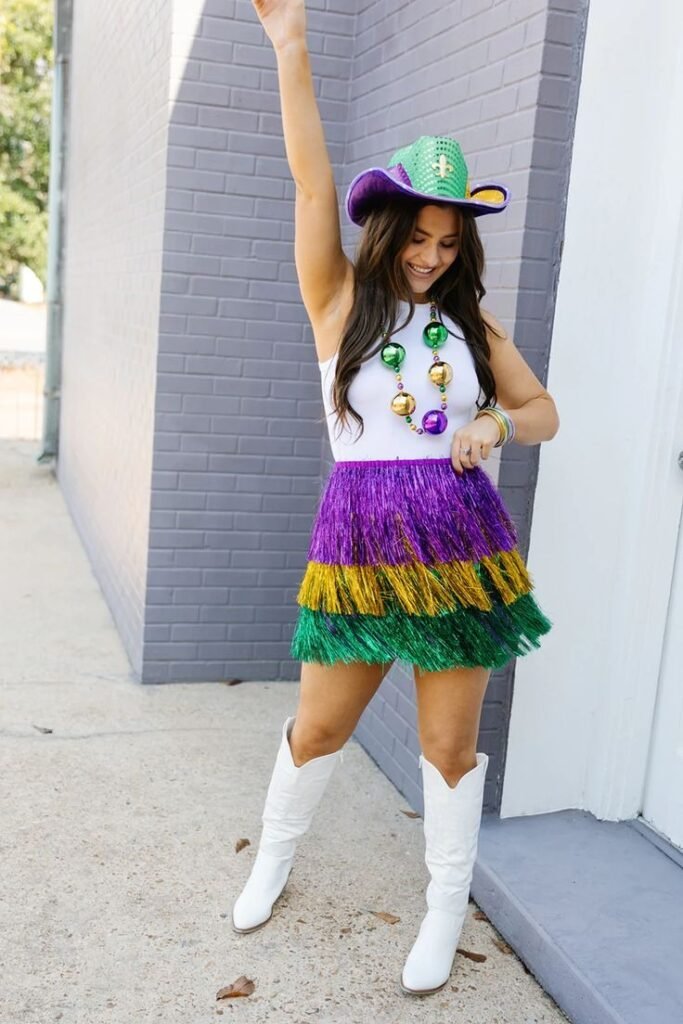 Festive Nola Mardi Gras Outfit