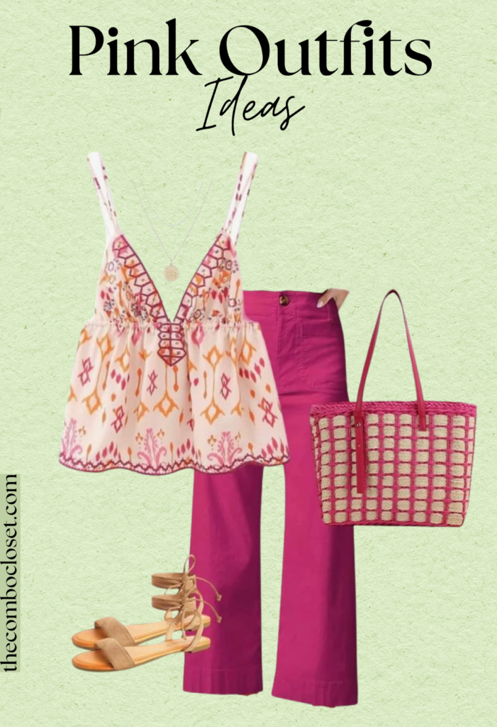 Chic Pink Pants Summer Outfit