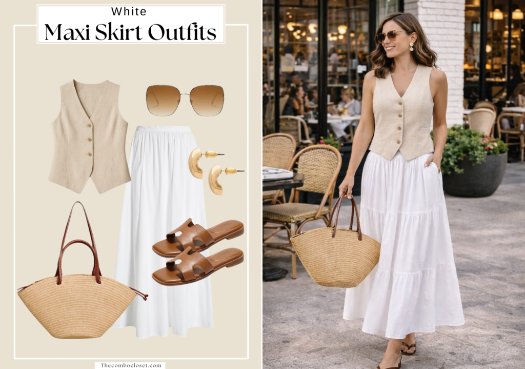 White Skirt Outfits For Summer