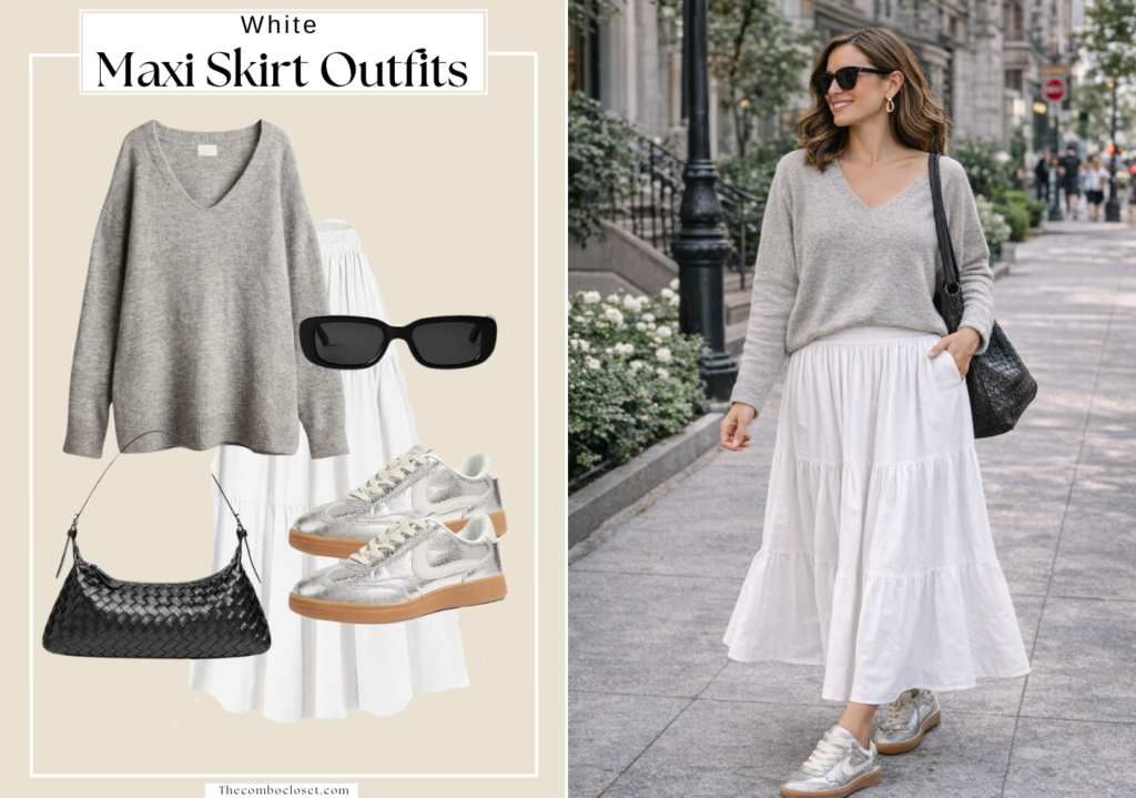 Long Skirt Outfits Ideas Casual Summer