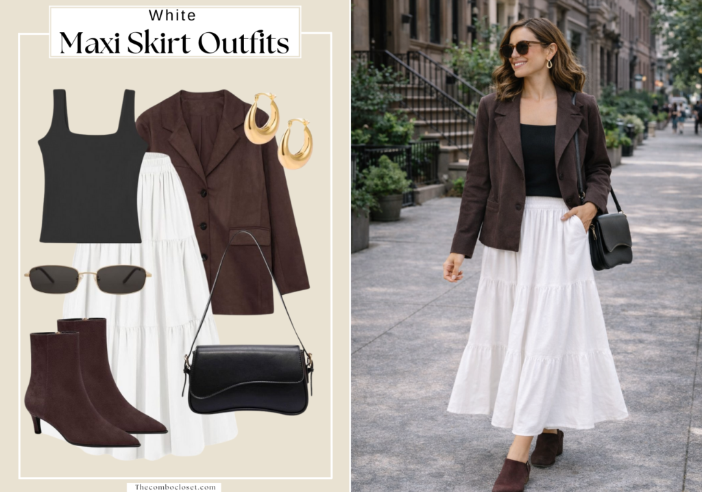 Long Skirt Outfits Ideas Fall