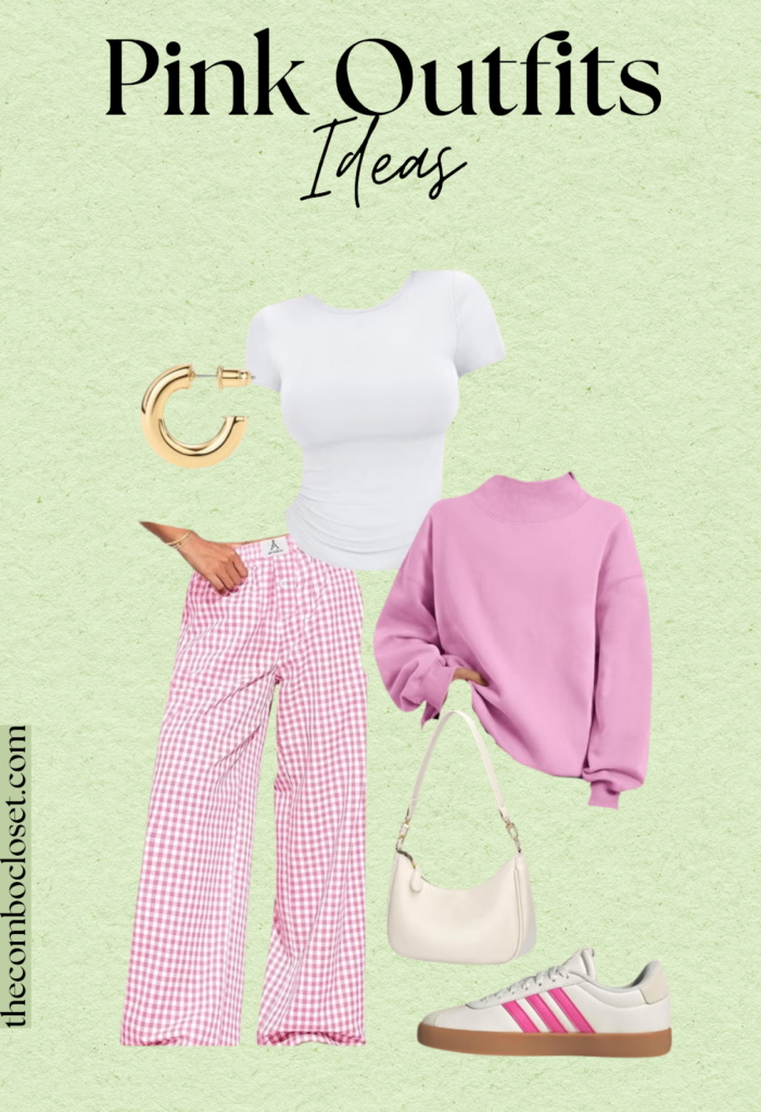 Casual Pink Street Style Outfit