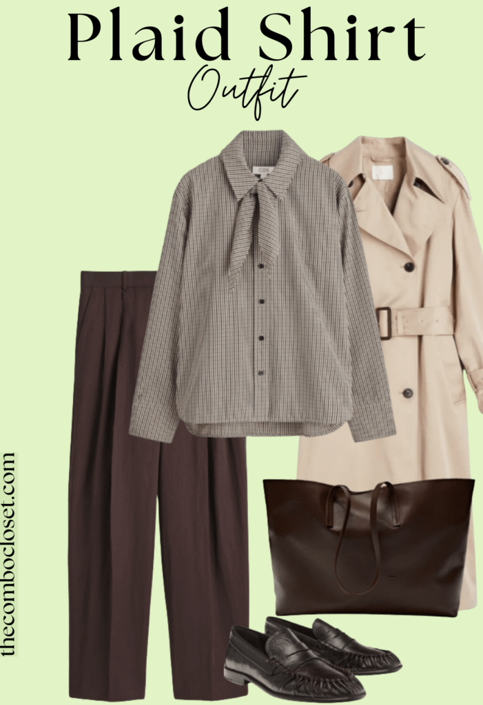 check Long Sleeves outfit for women