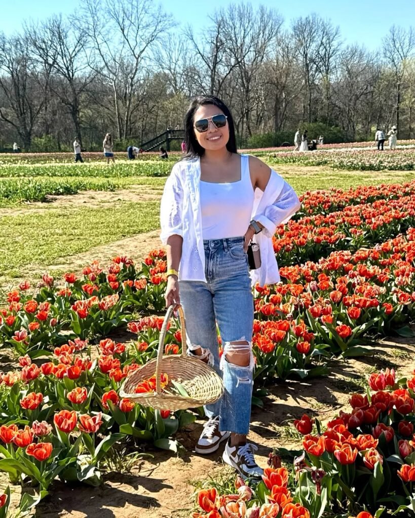Casual Chic Tulip Festival Look