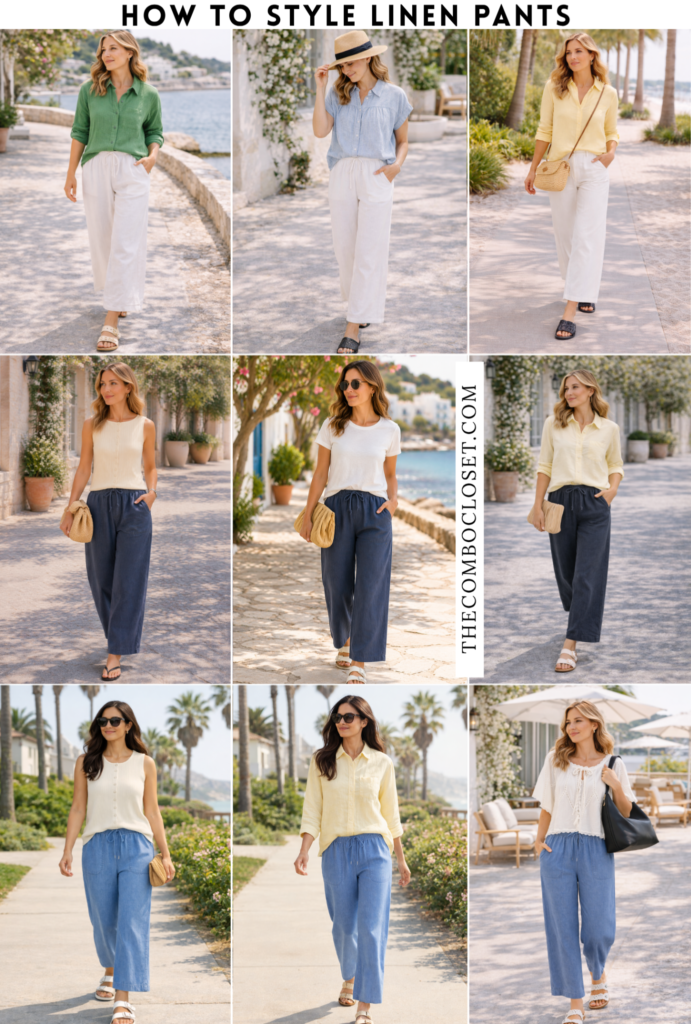Linen Pants Women Outfits Ideas
